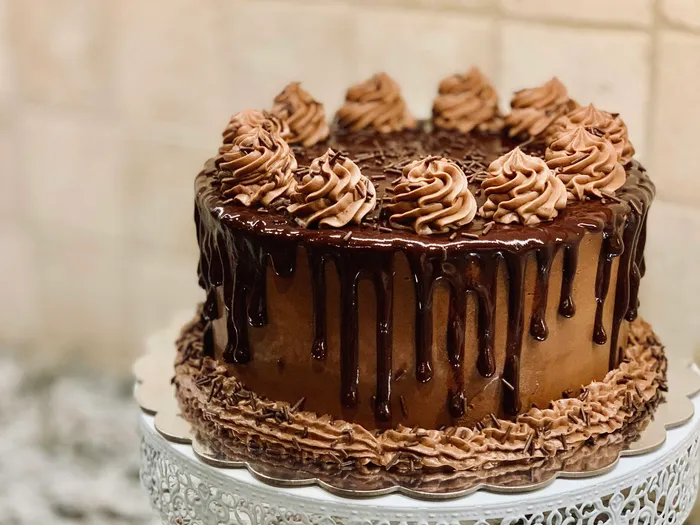 Torta de chocolate con ganache